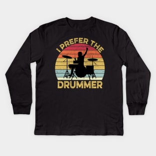 I prefer the Drummer Band Concert Kids Long Sleeve T-Shirt